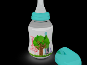 baby bottle 3D 模型