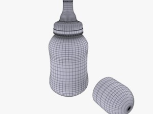baby bottle 3D 模型