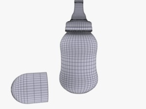 baby bottle 3D 模型