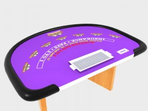 blackjack table 3D Model
