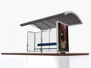 bus stop europe 3D Model