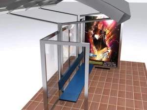 bus stop europe 3D Model