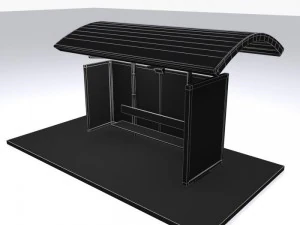 bus stop europe 3D Model