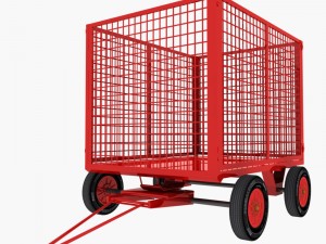 cage trailer 01 3D Modell