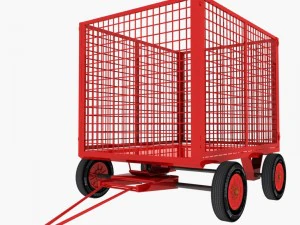 cage trailer 01 3D Model