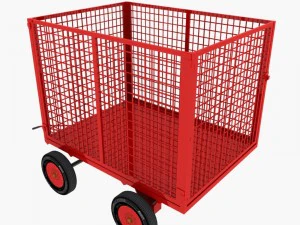 cage trailer 01 3D Model