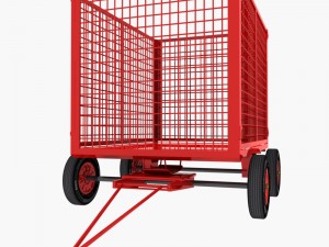 cage trailer 01 3D Modell