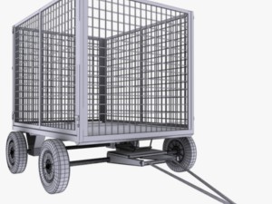 cage trailer 01 3D Modell