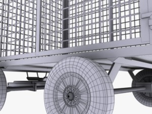 cage trailer 01 3D Modell