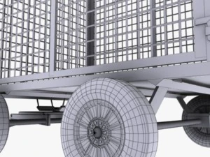 cage trailer 01 3D Model