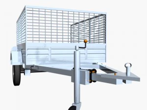 cage trailer 02 3D Model
