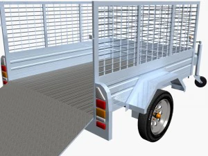 cage trailer 02 3D Model