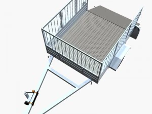 cage trailer 02 3D Model
