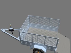 cage trailer 02 3D Model
