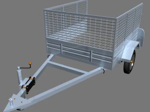 cage trailer 02 3D Model