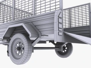 cage trailer 02 3D Model