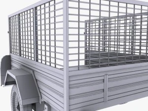 cage trailer 02 3D Model