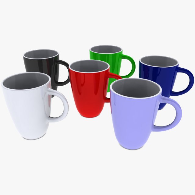 coffee mug 02 3D Модель .c4d .max .obj .3ds .fbx .stl .blend 