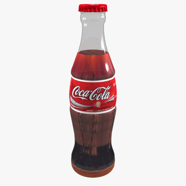 coca cola bottle 3D-Modell .c4d .max .obj .3ds .fbx .stl .blend 