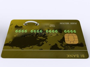 credit card Model 3D
