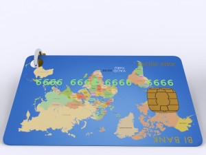 credit card Model 3D