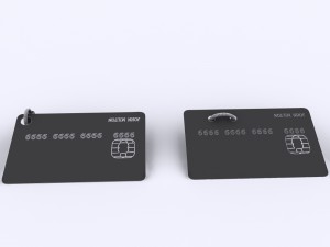 credit card Model 3D