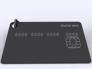 credit card Model 3D