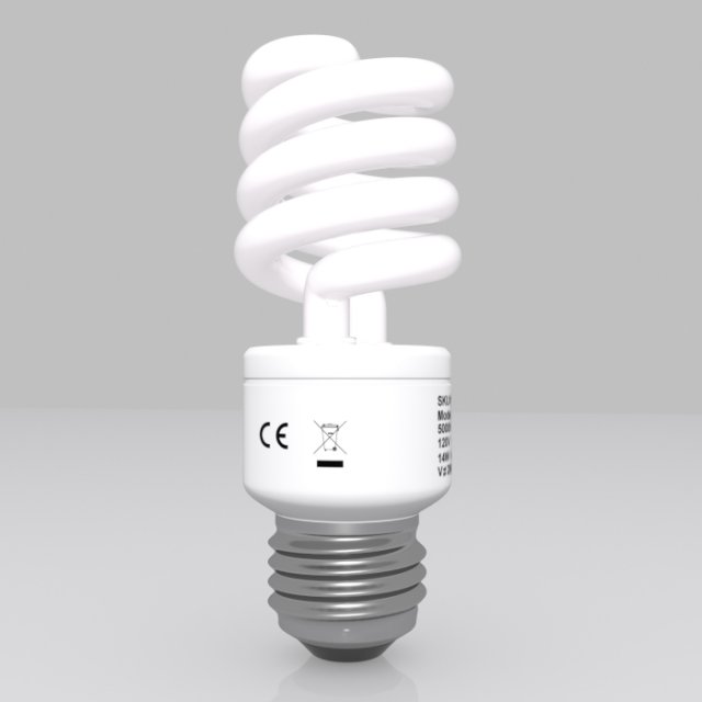 energy saving bulb 03 Modèle 3D .c4d .max .obj .3ds .fbx .stl .blend 