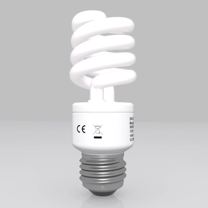 energy saving bulb 03 3D Model .c4d .max .obj .3ds .fbx .stl .blend 