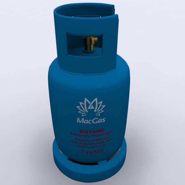 gas cylinder Modelo 3D .c4d .max .obj .3ds .fbx .stl .blend 