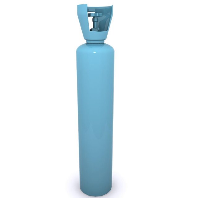 gas cylinder 02 3D Model .c4d .max .obj .3ds .fbx .stl .blend 