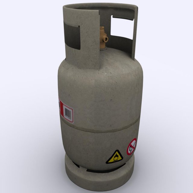 gas cylinder 03 Model 3D .c4d .max .obj .3ds .fbx .stl .blend 