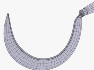grass sickle Modelo 3D