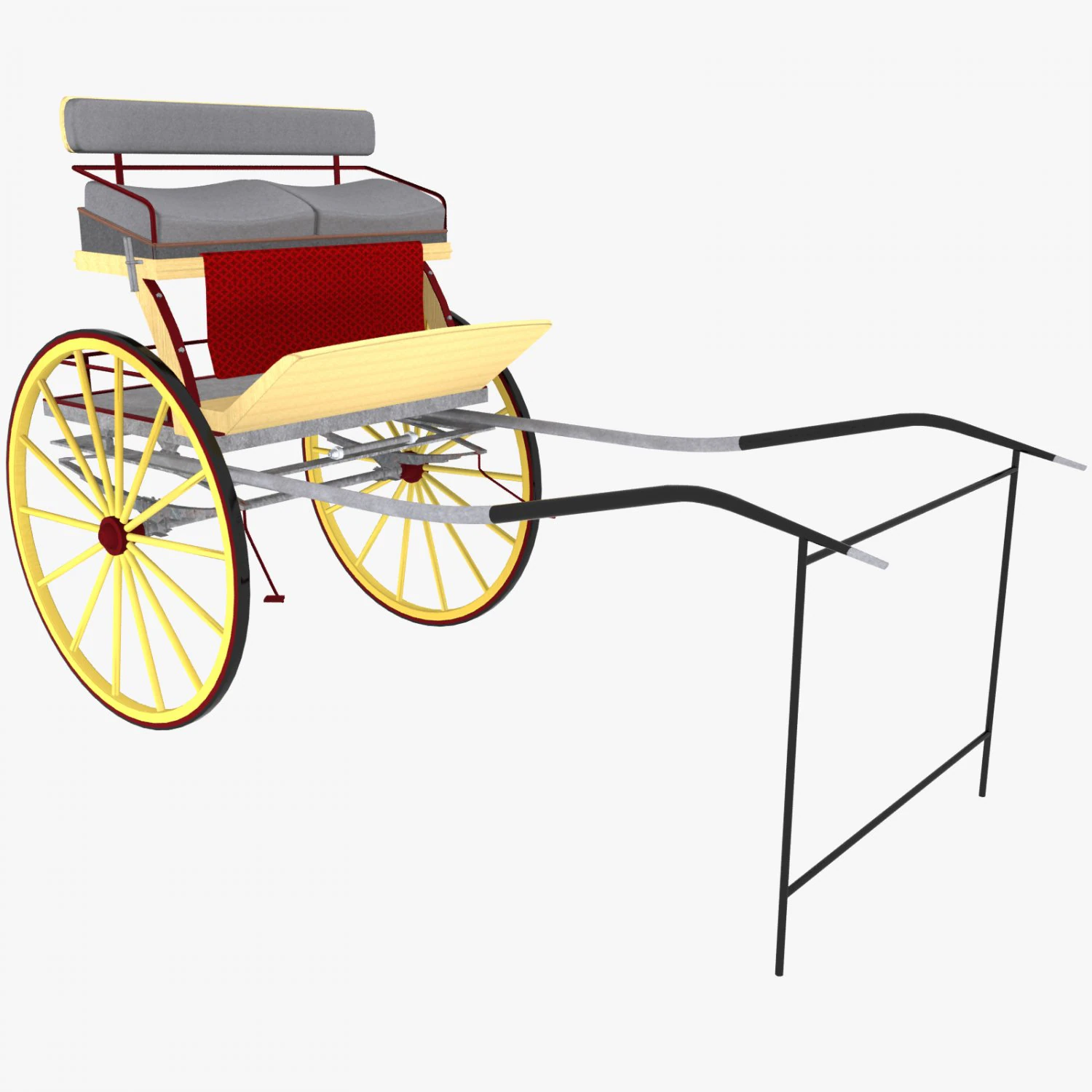 carriage 3D Model .c4d .max .obj .3ds .fbx .stl .blend 