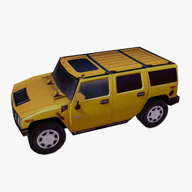 hummer h2 4wd Modello 3D .c4d .max .obj .3ds .fbx .stl .blend 