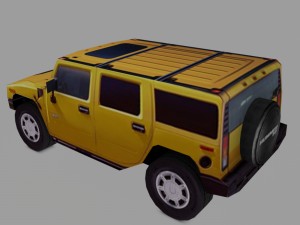 hummer h2 4wd Modello 3D