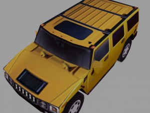 hummer h2 4wd Modello 3D