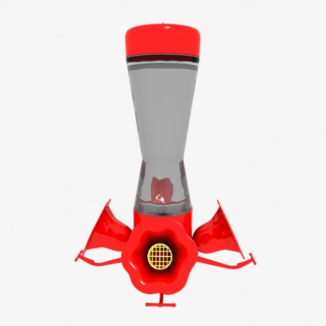 humming bird feeder 3D 모델 .c4d .max .obj .3ds .fbx .stl .blend 