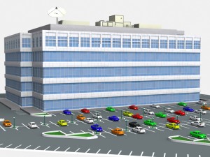 modern office building 525 almanor ave 3D Model