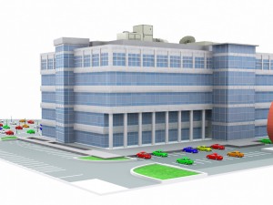 modern office building 525 almanor ave 3D Model