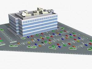 modern office building 525 almanor ave 3D Model