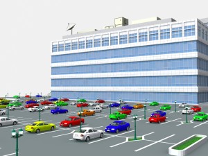 modern office building 525 almanor ave 3D Model