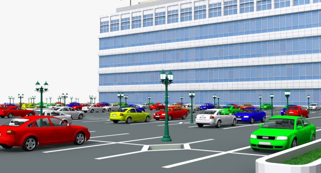 modern office building 525 almanor ave 3D Model .c4d .max .obj .3ds .fbx .stl .blend 
