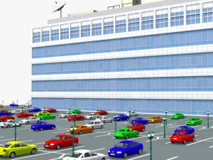 modern office building 525 almanor ave 3D Model