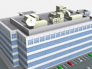 modern office building 525 almanor ave 3D Model