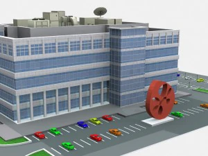 modern office building 525 almanor ave 3D Model