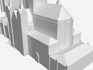 low poly roman catholic church 3D Модель