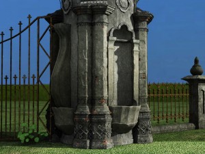 old gate 3D Модель