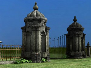 old gate 3D Модель
