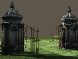 old gate 3D Модель